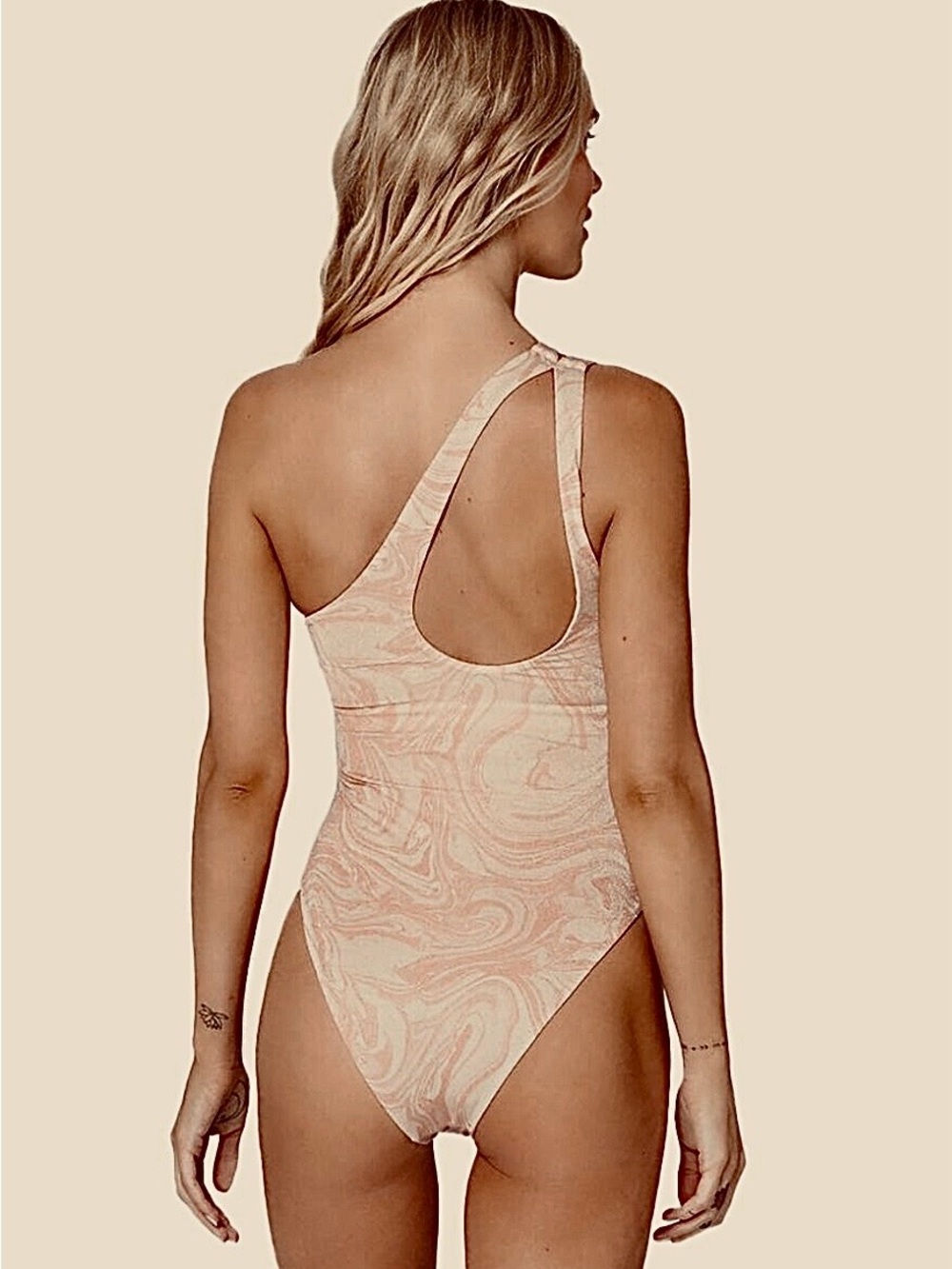 L*Space New Shimmer Print Swimsuit 4 Phoebe All Swirled Up - Picture 2 of 13